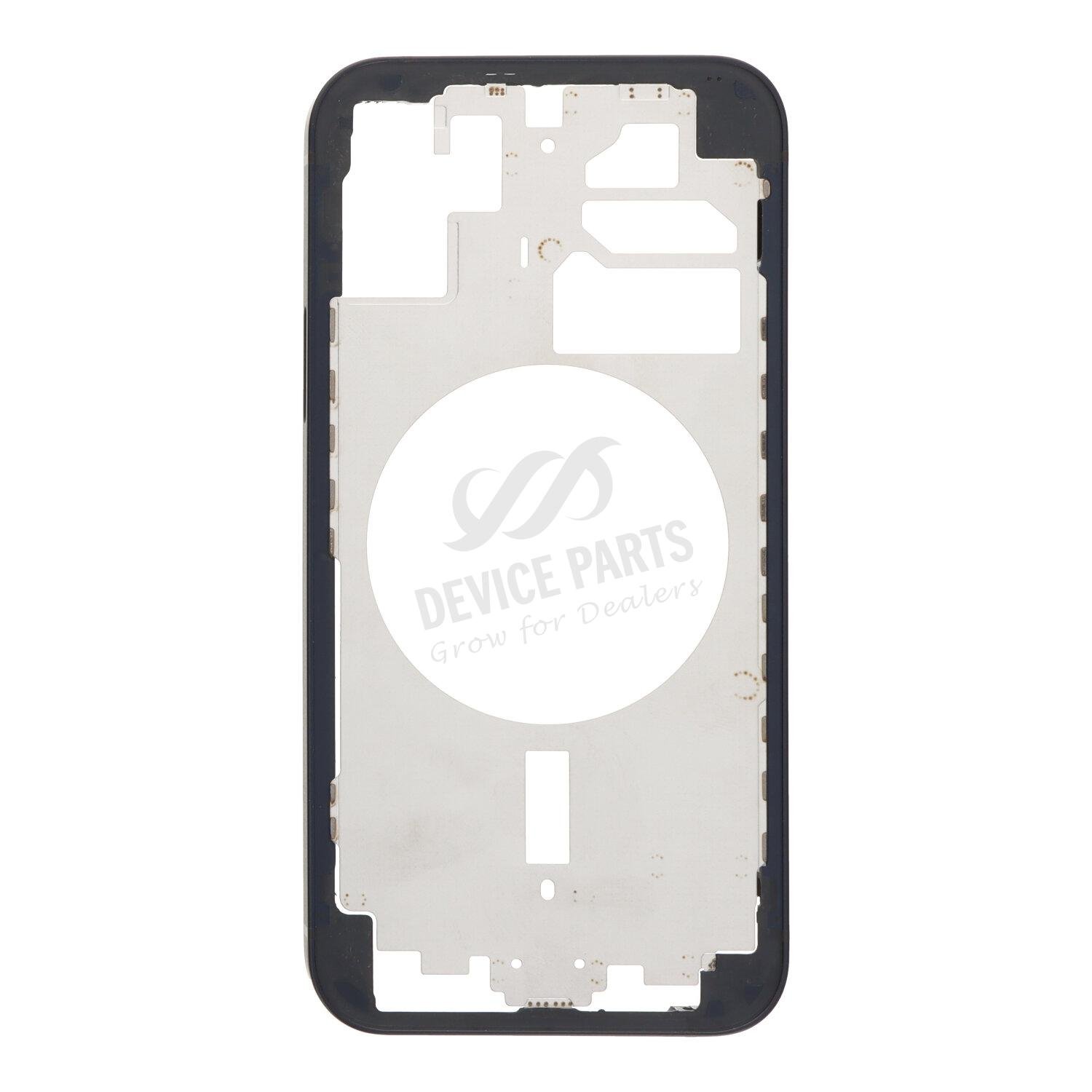 as142491_2405103564_1.jpg Middle Frame with Side Buttons + SIM Card Tray for iPhone 12 European Version Black HQ - Image 1