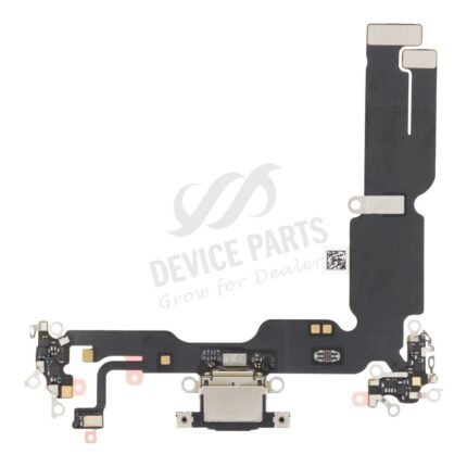 Charging Port Flex Cable for iPhone 15 Plus Black Ori