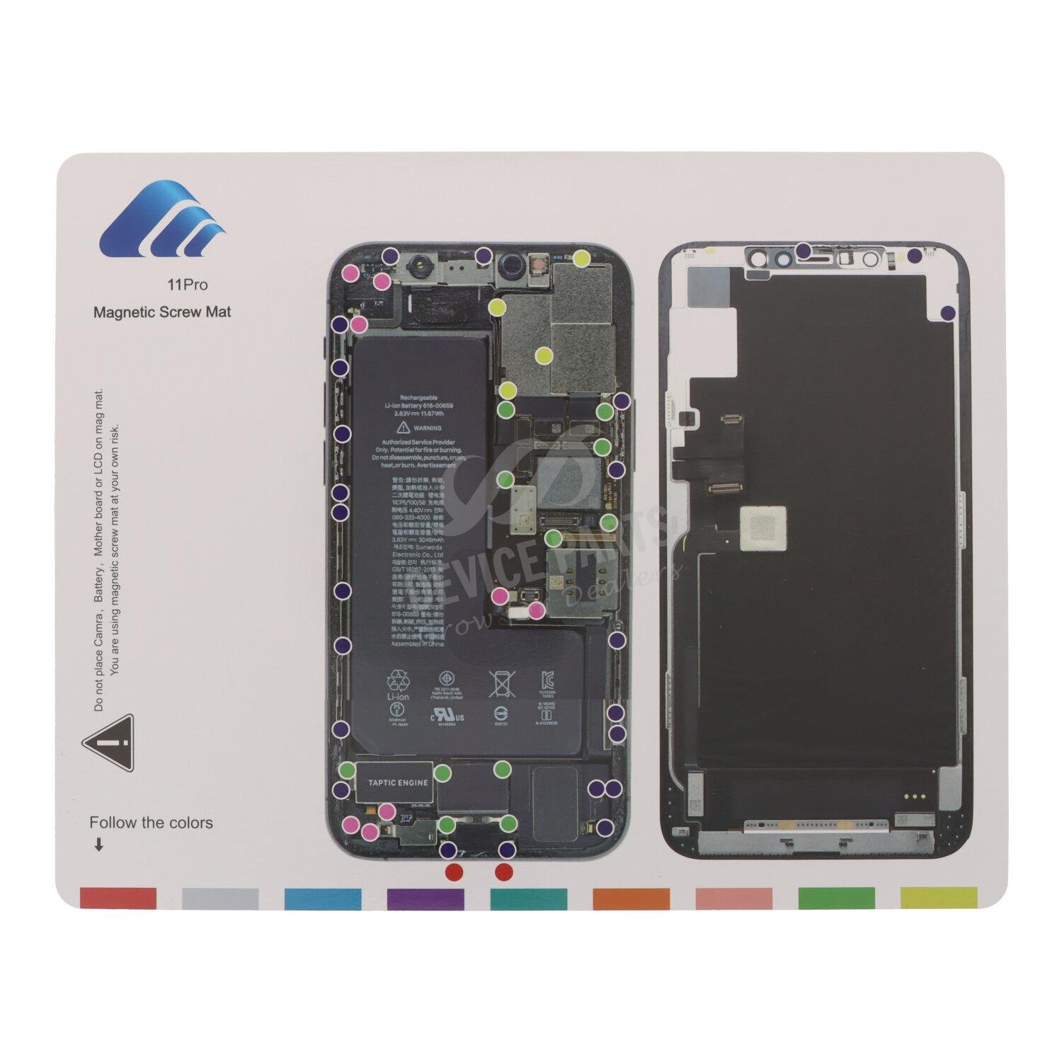 as143403_2508162234_1.jpg Professional Guide Magnetic Screw Keeper Chart Mat for iPhone 11 Pro - Image 1