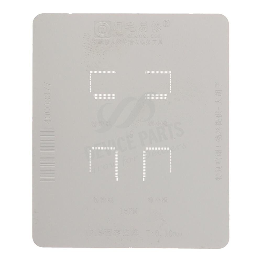 as143520_2503299467_1.jpg Amaoe 0.1MM Dot Matrix Face ID BGA Reballing Stencil for iPhone 15 - Image 1