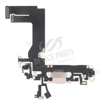 Charging Port Flex Cable for iPhone 13 Mini 5.4" Pink without Logo HQ