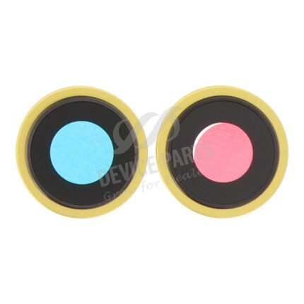 Back Camera Lens and Bezel for iPhone 14/14 Plus Yellow HQ 2pcs in one set