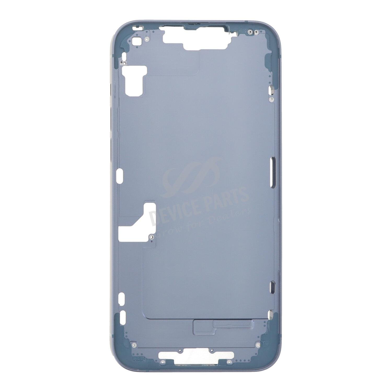 as148366_2504245608_1.jpg Middle Frame with Side Buttons for iPhone 14 Plus A2632 USA Version Blue HQ - Image 1