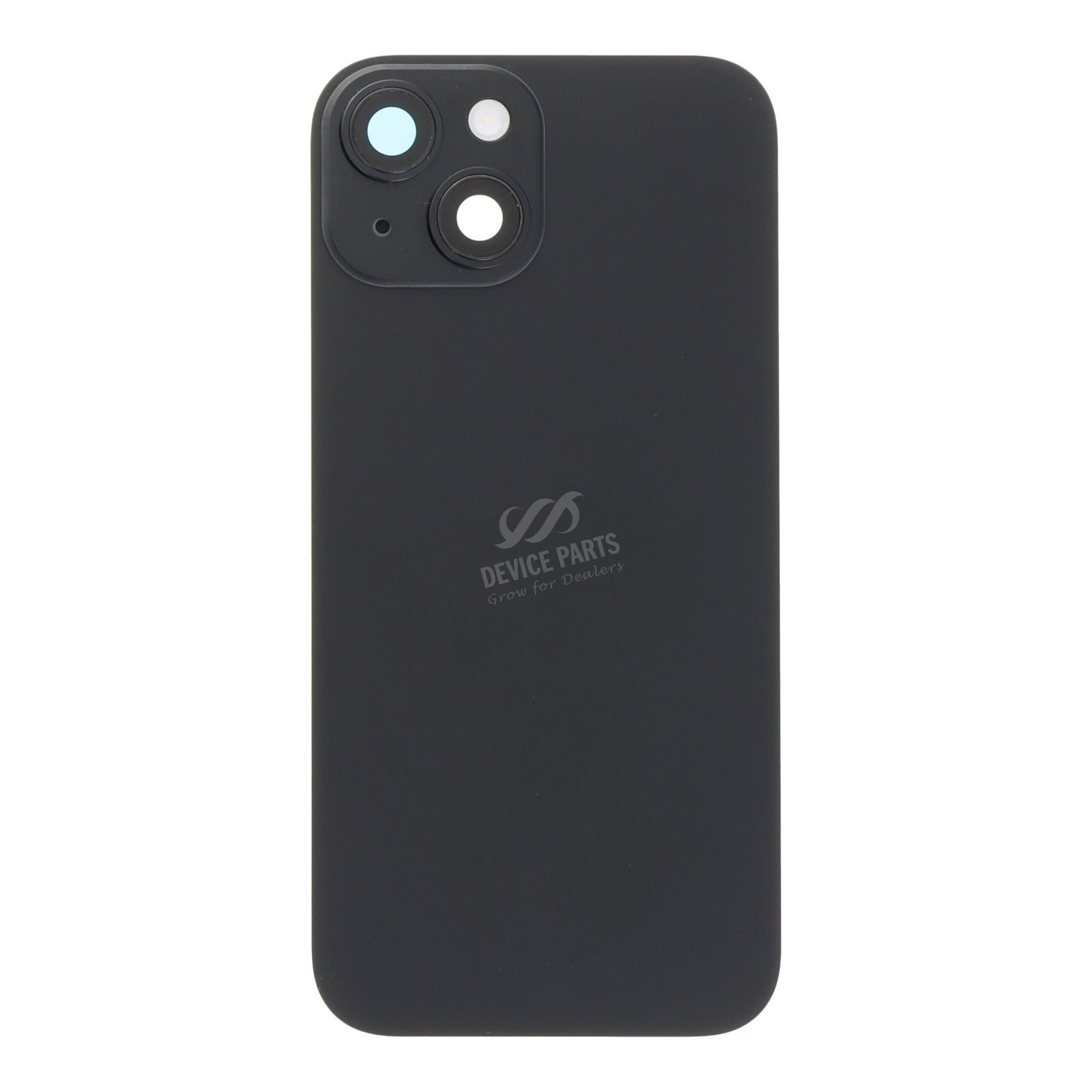 as149730_2409033891_1.jpg Battery Door + Back Camera Lens and Bezel with Magnetism Ring+Metal Plate+Wireless Charger Chip+Flash Light for iPhone 15 Black HQ - Image 1