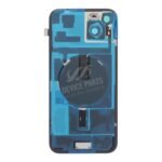 Battery Door + Back Camera Lens and Bezel with Magnetism Ring+Metal Plate+Wireless Charger Chip+Flash Light for iPhone 15 Plus Pink HQ - Image 2