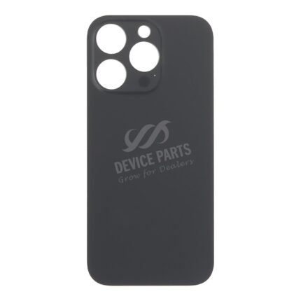 Battery Door with Adhesive for iPhone 16 Pro Large Hole Black Titanium OEM