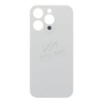 Battery Door with Adhesive for iPhone 16 Pro Large Hole White Titanium OEM