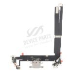 Charging Port Flex Cable for iPhone 16 Plus White HQ