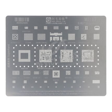 Amaoe Mi:17 0.12MM CPU Rework Repair BGA Reballing Stencil for Xiaomi Redmi Note 12Pro/12Pro+