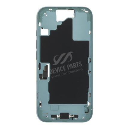 Middle Frame Assembly with Side Buttons + SIM Card Tray for iPhone 16 European Version Teal OEM