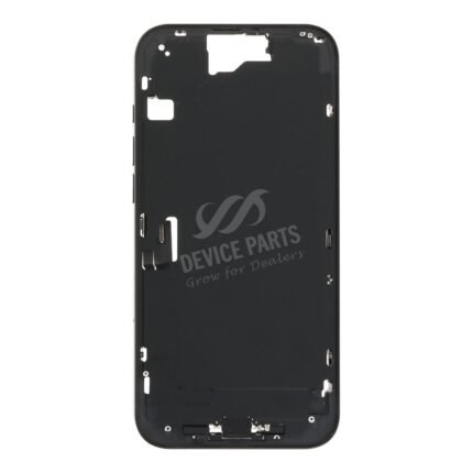Middle Frame Assembly with Side Buttons + SIM Card Tray for iPhone 16 Plus European Version Black OEM