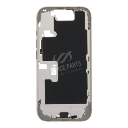 Middle Frame Assembly with Side Buttons + SIM Card Tray for iPhone 16 Pro European Version Natural Titanium OEM