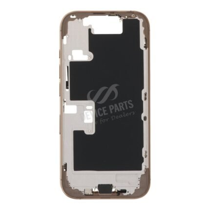 Middle Frame Assembly with Side Buttons + SIM Card Tray for iPhone 16 Pro European Version Desert Titanium OEM