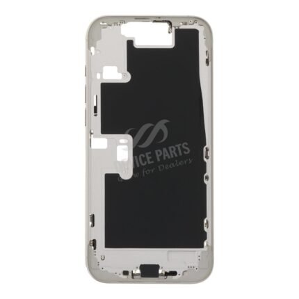 Middle Frame Assembly with Side Buttons + SIM Card Tray for iPhone 16 Pro Max European Version White Titanium OEM