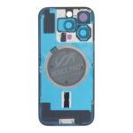 Battery Door + Back Camera Lens and Bezel with Magnetism Ring+Metal Plate for iPhone 16 Pro Natural Titanium OEM - Image 2