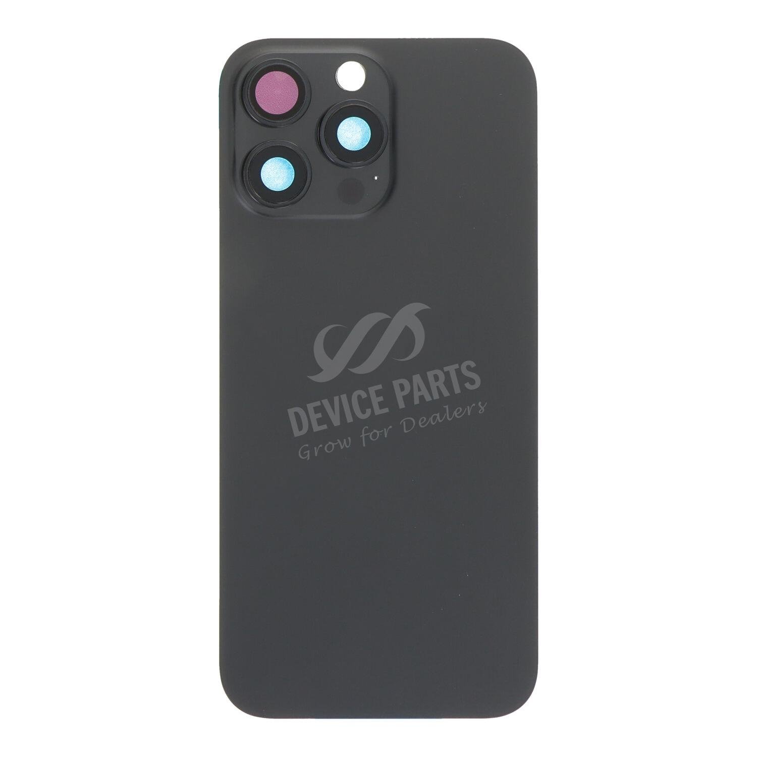 as155667_2411268794_1.jpg Battery Door + Back Camera Lens and Bezel with Magnetism Ring+Metal Plate for iPhone 16 Pro Max Black Titanium OEM - Image 1