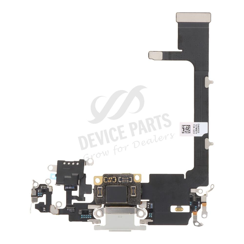 as156604_2412062133_1.jpg Charging Port Flex Cable with Board for iPhone 11 Pro White Ori - Image 1