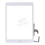 Touch Screen + Touch Screen Adhesive with Gold Fingerprint Sensor Flex Cable for iPad 9.7 2017(iPad 5th) White HQ
