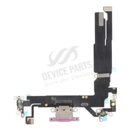 Charging Port Flex Cable for iPhone 16 Pink HQ