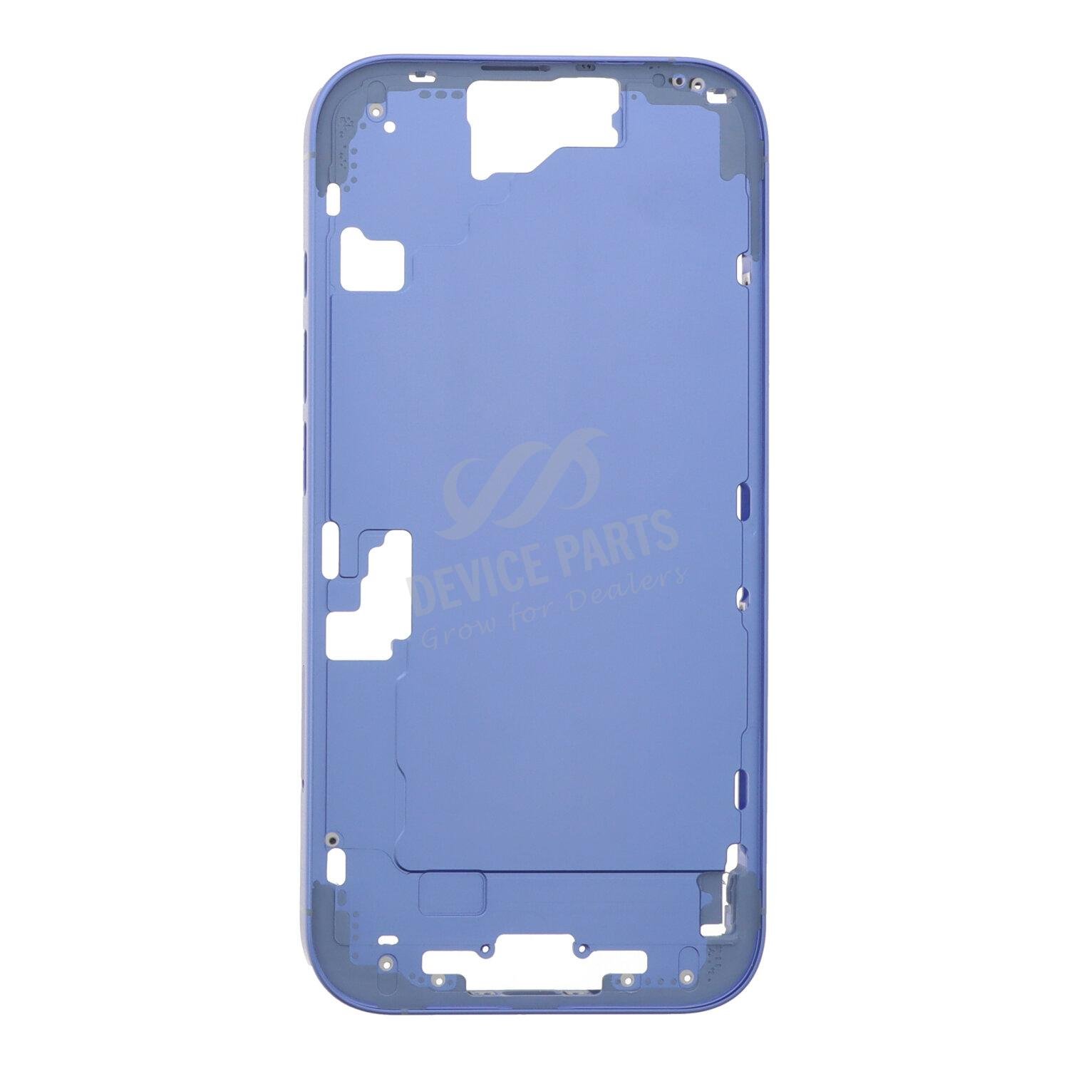 as160841_2504119367_1.jpg Middle Frame with Side Buttons + SIM Card Tray for iPhone 16 European Version Ultramarine OEM - Image 1