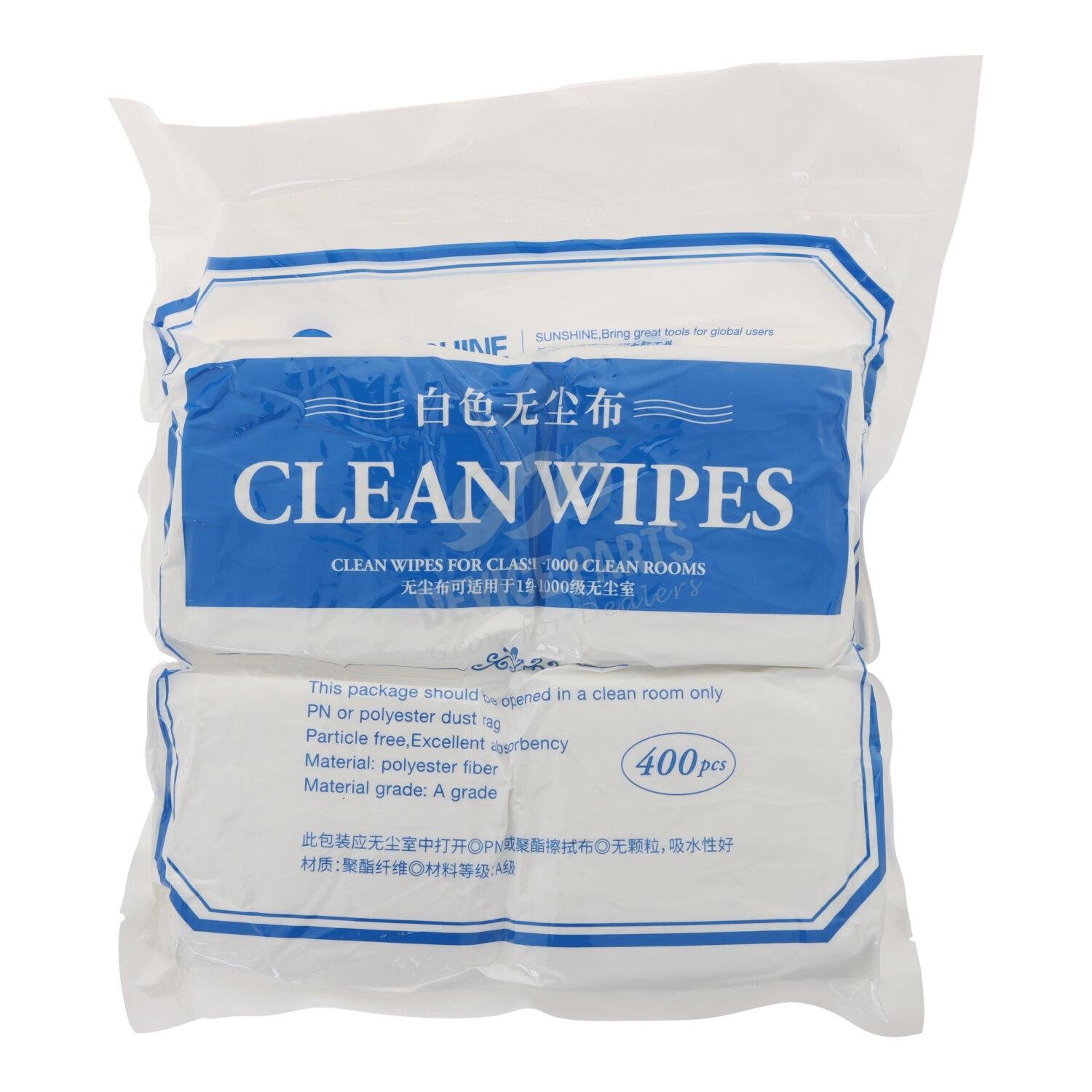 as161554_2502277487_1.jpg 400Pcs SUNSHINE 90*90mm Polyester Wipers Dust-free Cleaning Cloth - Image 1