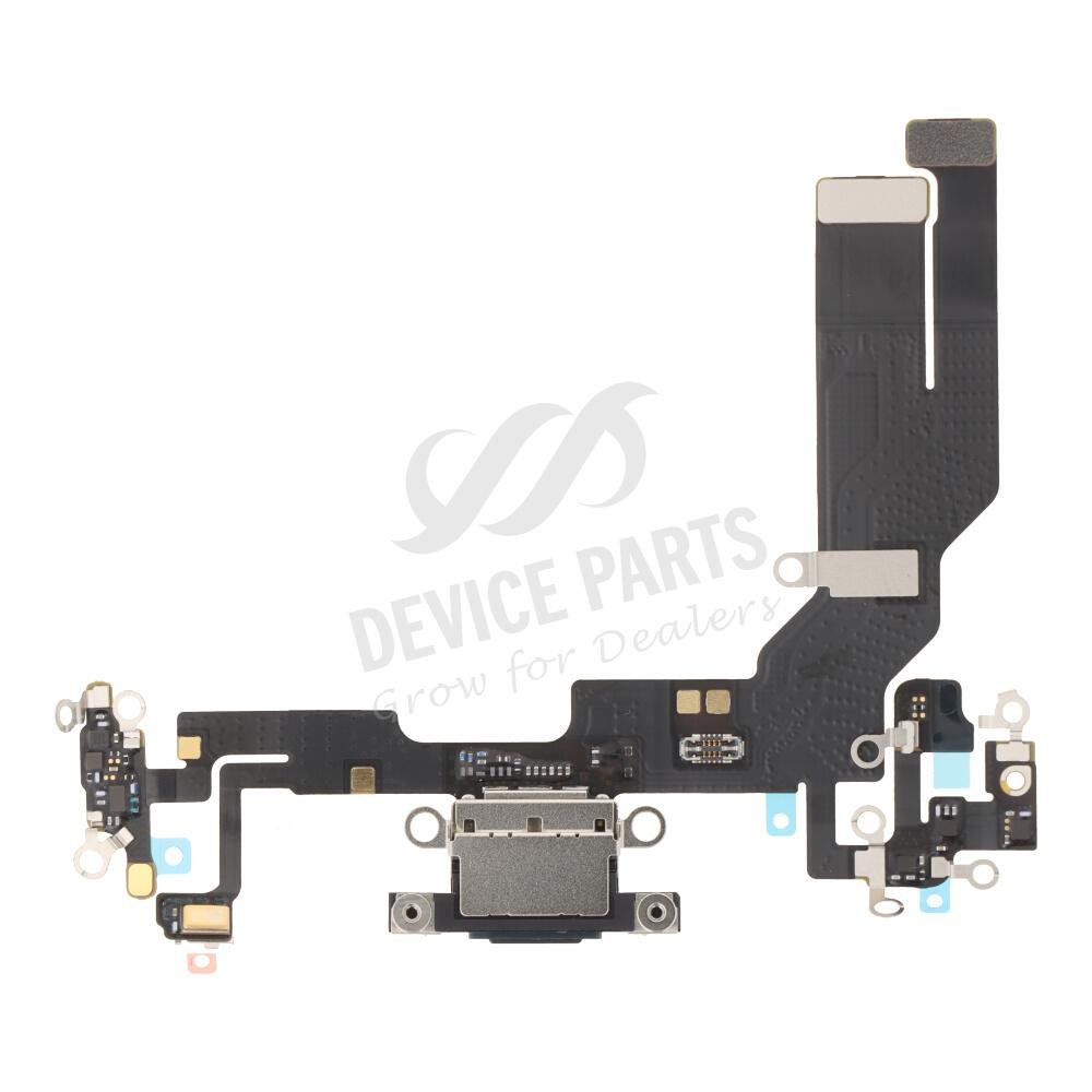 as161956_2505077580_1.jpg Charging Port Flex Cable for iPhone 16e Black Ori - Image 1