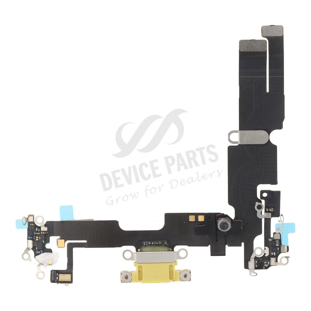as163316_2503318054_1.jpg Charging Port Flex Cable for iPhone 14 Plus Yellow Ori R - Image 1