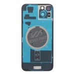 Battery Door + Back Camera Lens and Bezel with Magnetism Ring+Metal Plate for iPhone 15 Plus Black without Logo OEM - Image 2