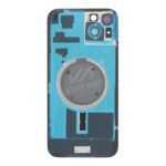 Battery Door + Back Camera Lens and Bezel with Magnetism Ring+Metal Plate for iPhone 15 Plus Pink without Logo OEM - Image 2