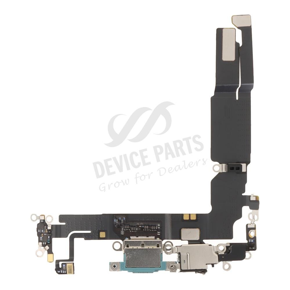 as168182_2506059289_1.jpg Charging Port Flex Cable with Charging Port Module for iPhone 16 Teal Ori R - Image 1