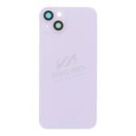 Battery Door + Back Camera Lens and Bezel with Magnetism Ring+Metal Plate for iPhone 14 Plus Purple OEM