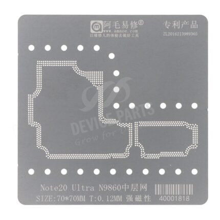 Amaoe 0.12MM Middle Layer BGA Reballing Stencil for Samsung Galaxy Note20 Ultra N9860