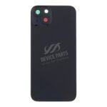 Battery Door + Back Camera Lens and Bezel with Magnetism Ring+Metal Plate for iPhone 14 Plus Black OEM