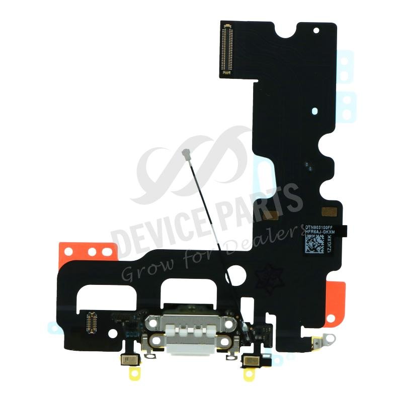 pt003445_2104279014_1.jpg Charging Port Flex Cable for iPhone 7 White Ori - Image 1