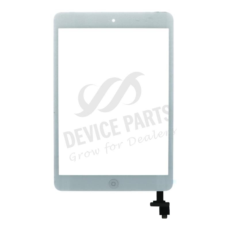 pt003683_2104288749_1.jpg Touch Screen + Touch Screen Adhesive with Home Button Flex Cable for iPad Mini/Mini 2 White HQ - Image 1