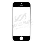 Glass Lens With Frame&OCA for iPhone 5 Black OEM