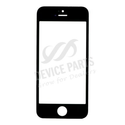Glass Lens With Frame&OCA for iPhone 5c Black OEM