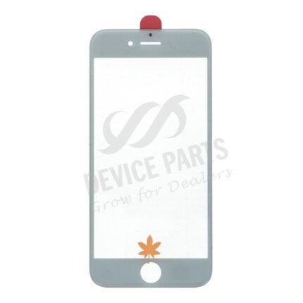 Glass Lens With Frame&OCA for iPhone 6S White OEM