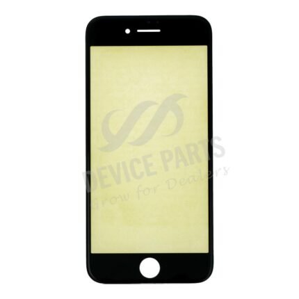 Glass Lens With Frame for iPhone 7 Black OEM