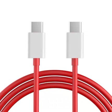 30W 6A 1M Type-C to Type-C Fast Charging Data Cable for Oneplus Smartphone Red HQ
