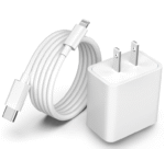 20W Type-C Charger Set with 20W Type-C to Lightning Cable for iPhone HQ White US Plug