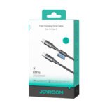 JOYROOM S-A50 60W 1.2M Type-C to Type-C Unlimited Series Fast Charging Data Cable Dark Gray CE/ROHS Certified - Image 2