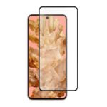 Silk Screen Full Screen Tempered Glass Screen Protector for Google Pixel 8a Black