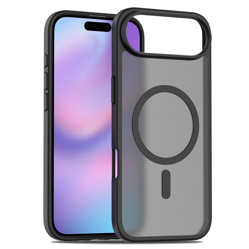 15420250611173620.jpg Magsafe Anti-drop Matte Translucent Case for iPhone 17 Air Black - Image 1