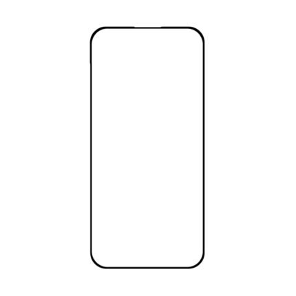 Silk Screen Full Screen Tempered Glass Screen Protector for iPhone 16 Plus Black