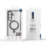 DUX DUCIS Aimo Mag Series Magnetic Matte Anti-drop TPU + PC Case with Ring Holder for Samsung Galaxy S25 Black - Image 2