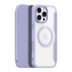 DUX DUCIS Skin X Pro Series Magnetic Horizontal Flip Leather TPU + PU Case for iPhone 16 Pro Max Purple