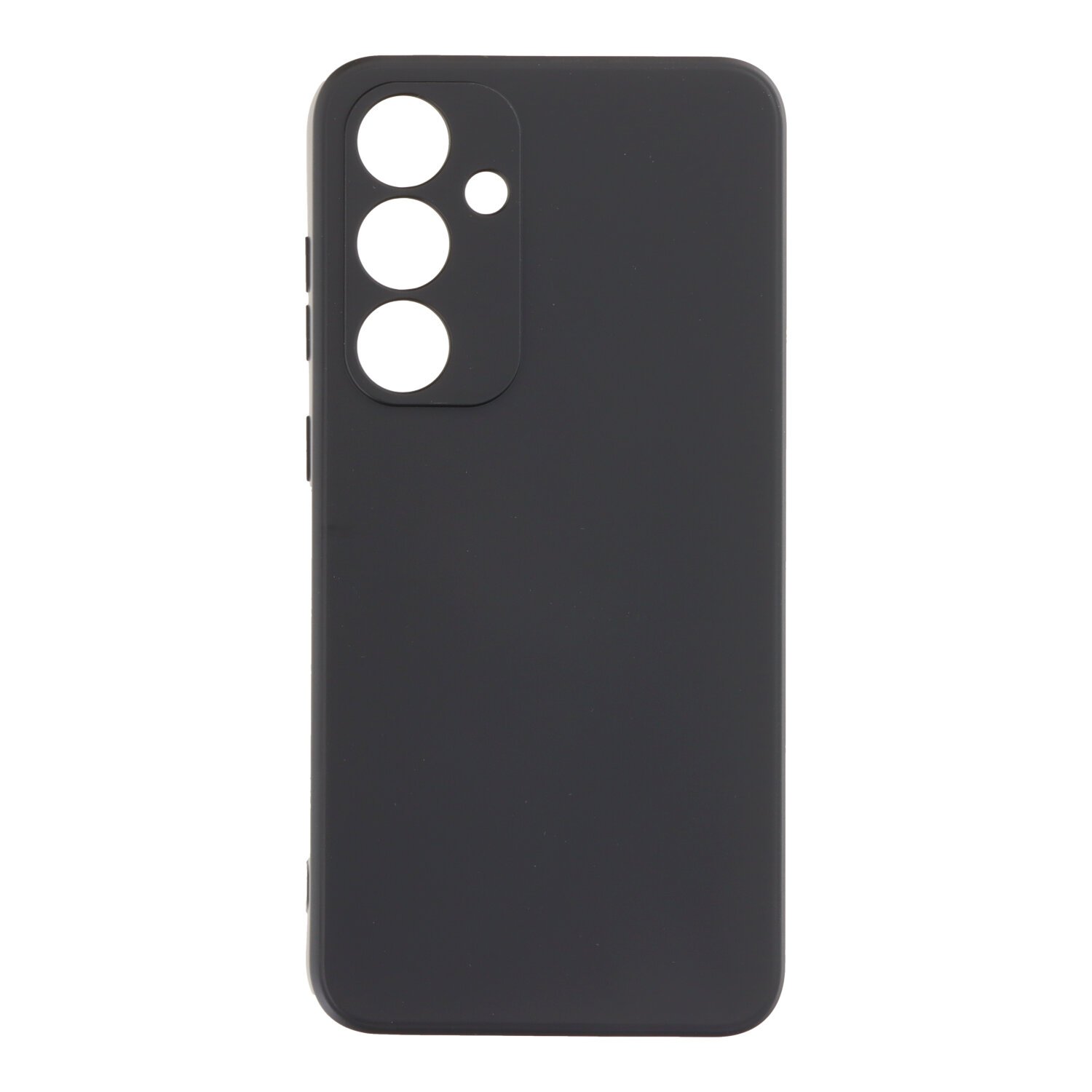 17620250107112424.jpg Full Pure Color Liquid Silicone Case for Samsung Galaxy S25+ Black - Image 1