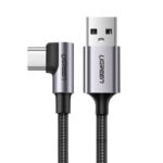 UGREEN 60776 2M 6A USB to 90 Angle Type-C Charging Cable Gray