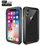 Redpepper IP68 Waterproof Shockproof Case for iPhone X/XS Black